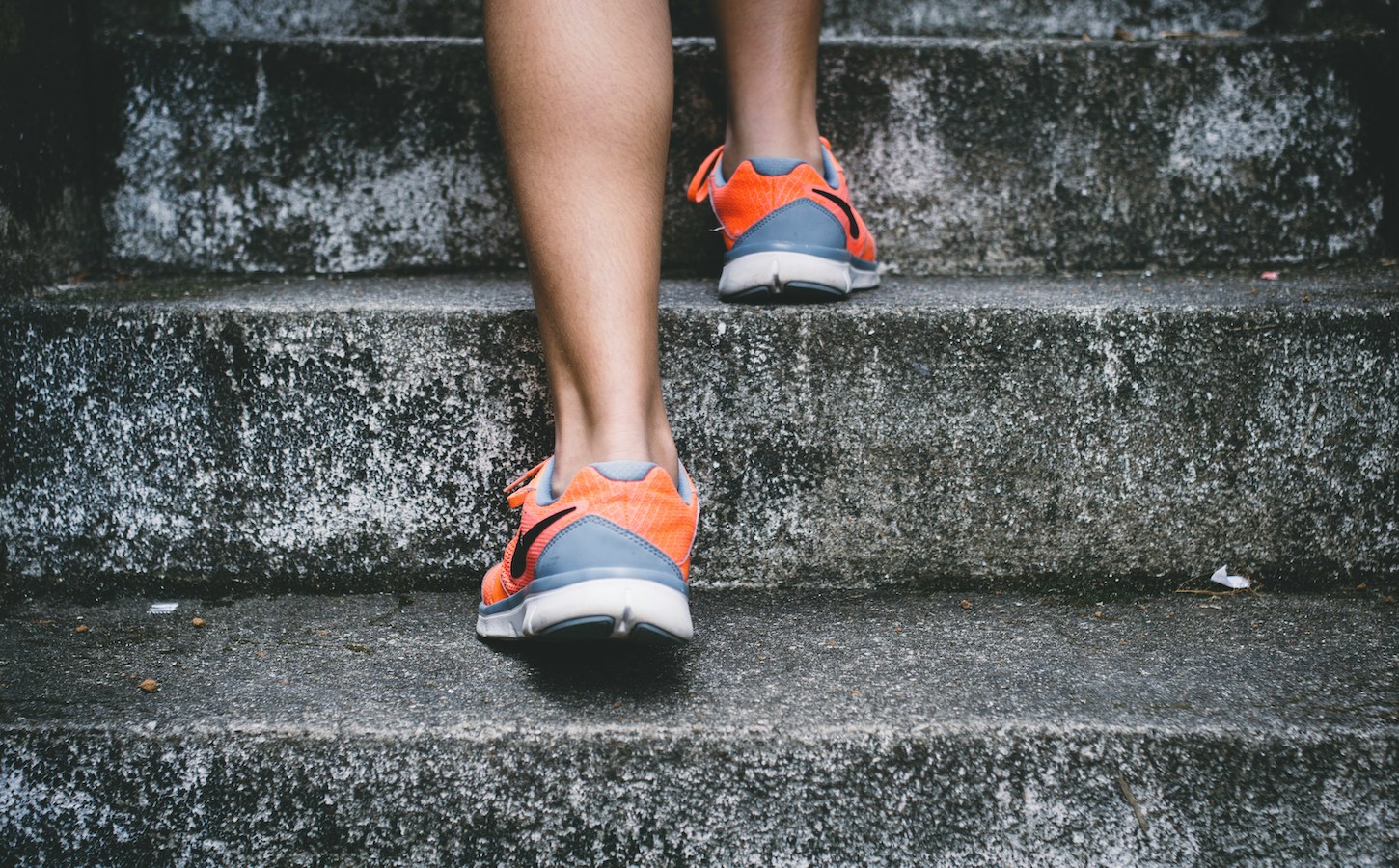 trainers on steps